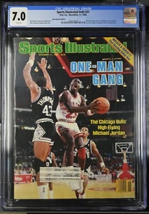 Michael Jordan Sports Illustrated November 17, 1986 CGC 7.0 One-Man Gang RARITY! - Picture 1 of 3