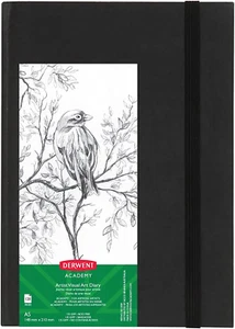 Derwent A5 Portrait (128 Pages) Academy Casebound Visual Art Diary, A4 (R31300F) - Picture 1 of 9