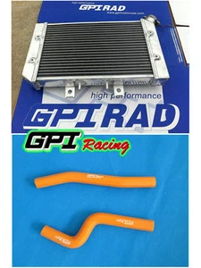 FOR ATV Polaris Predator 500 2003 2004 2005 2006 2007 Aluminum Radiator & Hose - Picture 1 of 4