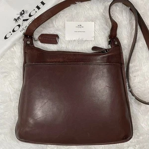 Coach 9146 Shoulder Bag Old Coach Leather Crossbody Brown - Picture 1 of 9