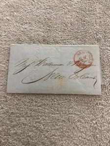 1847 Stampless Cover/Letter New York to New Orleans LA Business Related C#HM - Picture 1 of 3