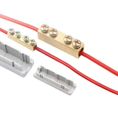 Lot de 10 borniers à connexion rapide en laiton adaptés à diverses applicatio - Photo 1/4