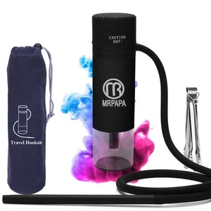 Portable Hookah for Travel, Hookah set with Everything, Hookahs Pipe Single S... - Picture 1 of 6