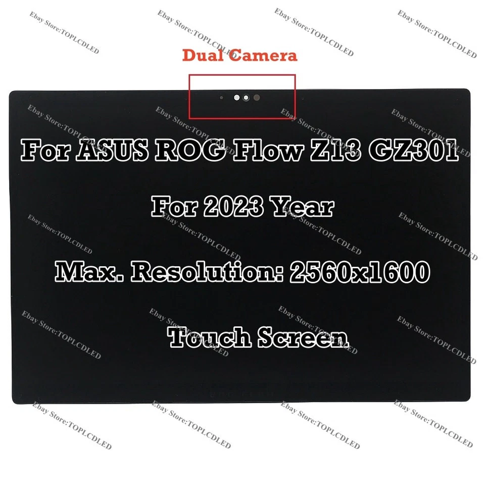 Display LQ134N1JW54 für ASUS ROG Flow Z13 GZ301ZE-LD220W – Touch ok