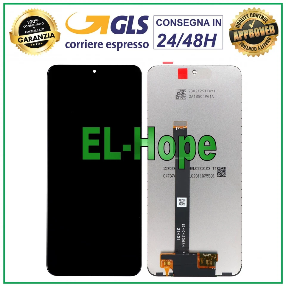 DISPLAY LCD PER HONOR X8 4G TFY-LX1 TFY-L026 TFY-L036 TOUCH SCREEN SCHERMO