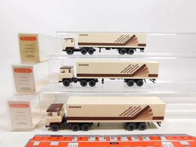 3X Scania Sattelzug H0 1:87 25 520 2 Siemens Finlandia Mint Box #DD510-0,5 - Immagine 1 di 4