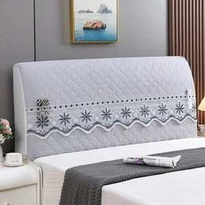 Elastic Bedside Dust Cover All-inclusive Headboard Cover Home Room Decor - Picture 1 of 14