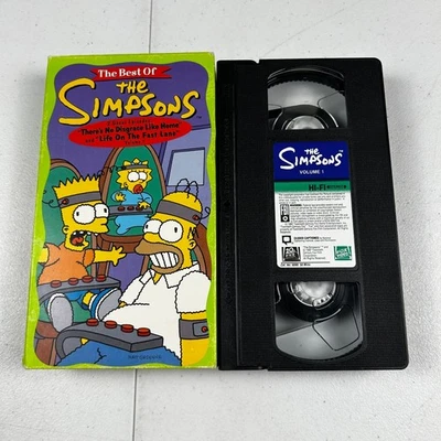 The Best of The Simpsons VOL 1 VHS 1990 Animation Fox Home Entertainment - Image 1 of 2