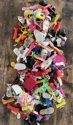 2 Lbs. BARBIE Ken Baby Doll ~ BOOTS SHOES Toys Misc. Lot ~ Vintage To Now - Image 1 of 4