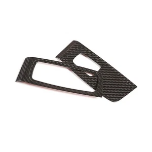 Dry Carbon Fiber Window Lift Switch Panel Overlay for Porsche 911 992 2019-2023 - Picture 1 of 6