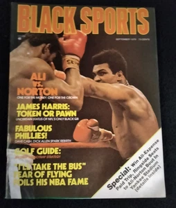 MUHAMMAD ALI BLACK SPORTS SEPTEMBER 1976 VINTAGE SPORTMAGAZIN ALI VS NORTON - Bild 1 von 3
