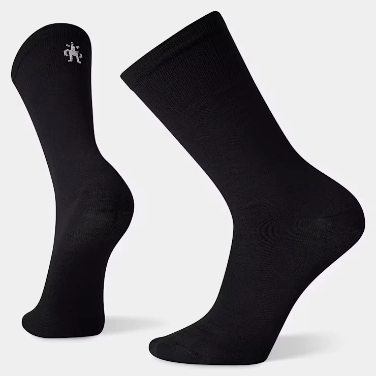 Smartwool Unisex Hike Classic Edition Liner Crew Socks- Black Large