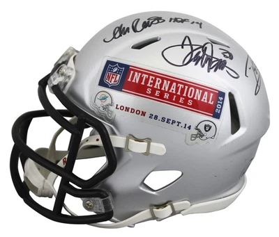 Minicasco de velocidad firmado por Andre Reed, Terrell Davis y Rod Woodson BAS #AE13908 Foto 1 de 4