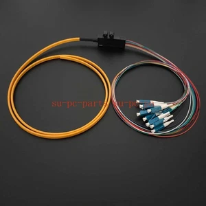 12 Fiber LC UPC SingleMode Ribbon Fiber Optic Pigtail SM 9/125 Optical Pigtail - Afbeelding 1 van 4