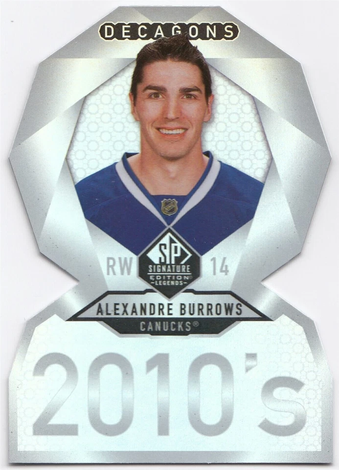2020-21 UD SP Signature Edition Legends Decagons ALEXANDRE BURROWS DC-97 Canucks - Image 1 of 1
