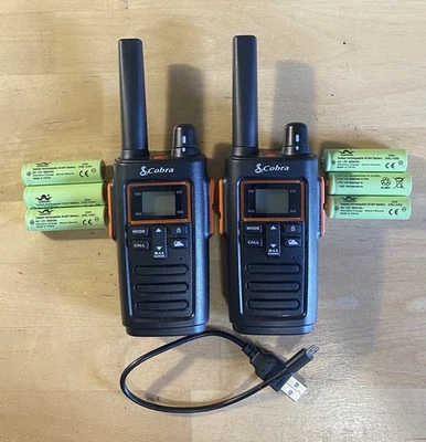 2 - Cobra RX380 Walkie Talkies – Weather Resistant Two Way Radios Long Distance - Image 1 of 4