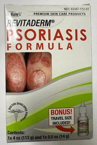 Fórmula para psoriasis Dr. Blaine's Revitaderm 4 OZ + Tamaño de viaje - Pack de 1 - Imagen 1 de 2