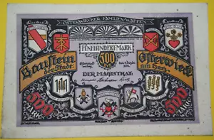 Inflationsgeld Baustein der Stadt Osterwieck am Harz 500 Mark 4.12.1922 (2702) - Bild 1 von 2