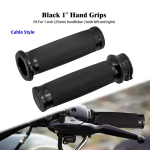 1Inch Motorcycle Handle Bar Hand Grips for Harley Touring Softail Dyna Universal - Picture 1 of 13