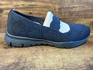 Skechers Knit Slip On Shoes Ladies Black Size UK 3 EU 36 #REF32 - Picture 1 of 8