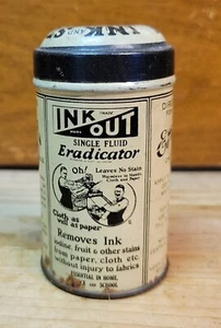 ERADO INK-OUT (Tintenfleckenentferner) - Vintage Werbedose - Bild 1 von 5
