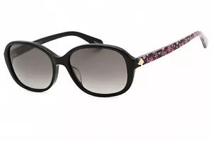 KATE SPADE IZABELLA GS 0807 WJ Sunglasses Black Frame Gray Lenses 55mm - Picture 1 of 4