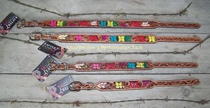 Collar de perro - flores multicolores pintadas a mano por Rafter T Ranch - Imagen 1 de 7
