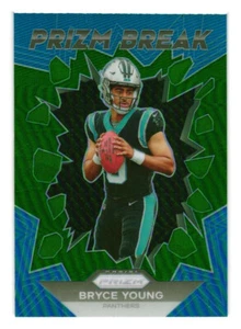 2023 Panini Prizm 'Prizm Break' #PB-3 Bryce Young Carolina Panthers Green Prizm - Picture 1 of 2