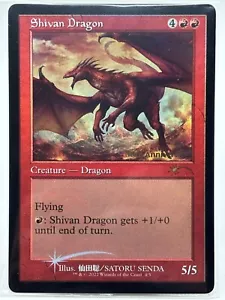 Shivan Dragon MINT* FOIL RETRO 30° anniversario APAC INGLESE 4/5 mtg -UnltdCards - Foto 1 di 2