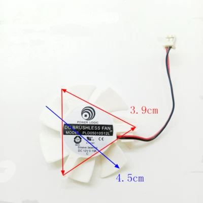 PLD05010S12L 12V 2PIN Diameter 45MM Hole distance 39MM computer graphics fan - Image 1 of 4