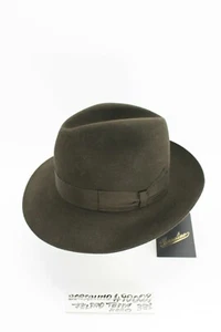 Cappello Unisex- Feltro rasato 100%- Testa moro - Cod.490002-381 - Borsalino - Picture 1 of 8