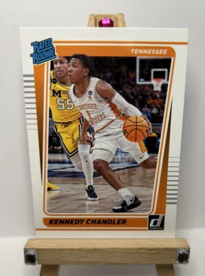KENNEDY CHANDLER 2022 Panini Chronicles Draft Picks Donruss Rated Rookie PINK - Image 1 of 4