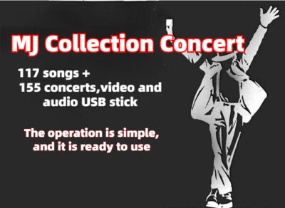 MJ Classic Collector's Songs Concert USB flash drive HD 720p+177 stage songs - Image 1 of 4