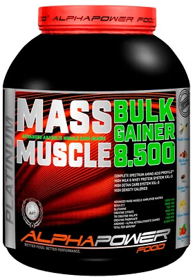 ALPHAPOWER FOOD Mega Mass Weight* Creatin Gainer Muskelaufbau (1) Masseaufbau (1) 5kg 2kg