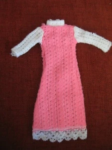 BARBIE - VESTIDO LARGO DE LANA VINTAGE AÑOS 70 - Imagen 1 de 9