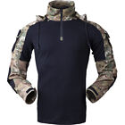 Tactical G3 Uniform T-Shirt Military Combat Hooded Shirt Camouflage Long Sleeve