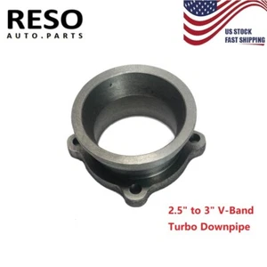 4 Bolts 2.5" to 3" V-Band Turbo Downpipe Exhaust Flange Adapter Conversion - Picture 1 of 12