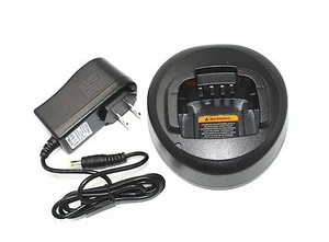 Cargador rápido para Motorola CP185 EP350 PMTN4068A para PMNN4080/4081 iones de litio M109 - Imagen 1 de 1
