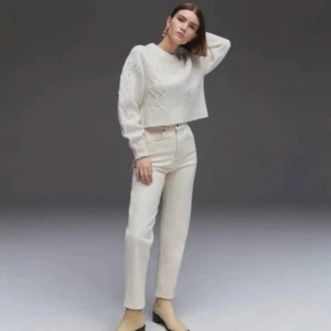 Jean recto Everlane The Cheeky en hueso nuevo con etiquetas - talla 30 corto - Imagen 1 de 9