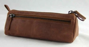 LandLeder Schlampermäppchen Schlamperrolle Rind-Leder Pencilcase Stiftrolle 678 - Bild 1 von 7