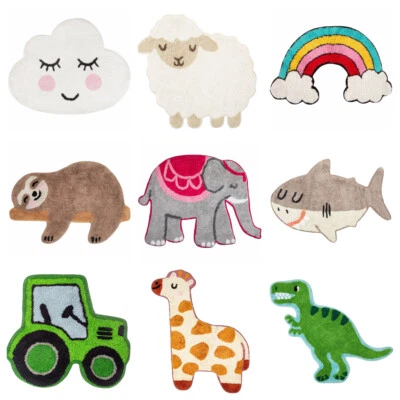 Sass & Belle Kinderteppich Teppich Kinderzimmer Bad Matte Läufer Wolke Dino Deko - Bild 1 von 2