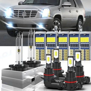 LED/HID For 07-2014 Cadillac Escalade Headlight Fog Driving DRL Light Bulbs Kit - Picture 1 of 24