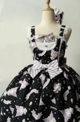Vestido Cinnamoroll Kuromi My Melody Lolita JSK Correa Falda Niña Disfraz con disfraces Foto 1 de 4
