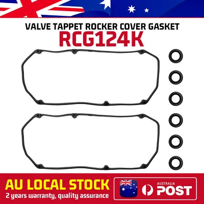 2 xFOR MITSUBISHI MAGNA TE TF TH TJ 3.0L V6 6G72 ROCKER GASKET KITS+S/PLUG SEALS - image 1 of 4