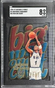 Anfernee Hardaway 1996-97 Skybox Z-Force Big Men On Court #2 RARE LOW POP SGC 8 - Picture 1 of 2