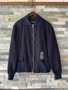 raf simons Fall Winter 14 Navy Bomber Jacket Size 50 - Picture 1 of 8