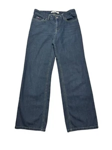 Tommy Hilfiger Damen Jeans Größe 4 amerikanische Flagge Tasche blau Denim Hose Y2K - Bild 1 von 12