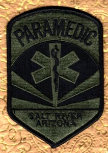 Salt River Arizona Paramedic Shoulder Patch Subdued Hunter Green - Picture 1 of 2