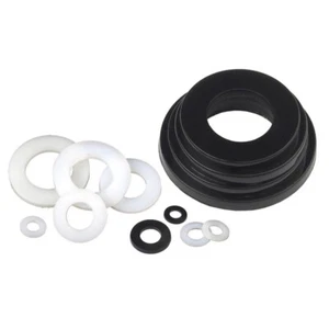 Black/White Plastic Nylon Flat Washers Thin/Thick Spacer M2M2.5M3M4M5M6M8M10~M24 - Picture 1 of 8