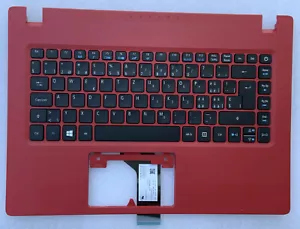 Keyboard Qwertz Swiss-German Acer Aspire A114-31 6B.GQAN7.024 Topcase Red - Picture 1 of 3